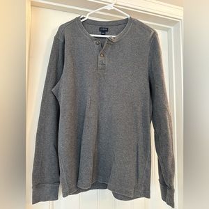 J.Crew Thermal Henley Grey Size Large 
Never worn